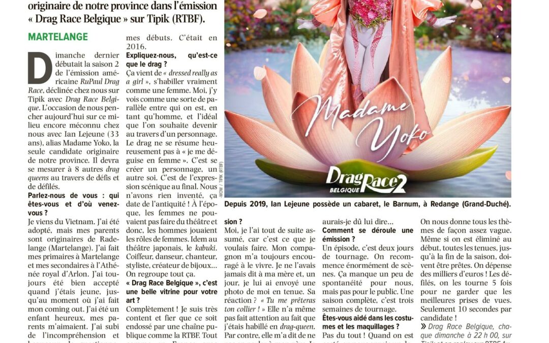 Madame Yoko, candidate à « Drag Race »